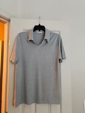 Madewell Men's Light Gray Casual Polo